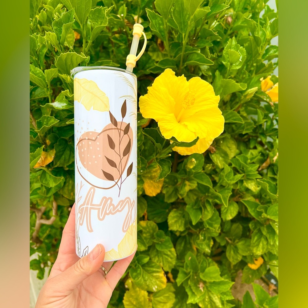 Boho Metal Tumbler 20 oz NWT